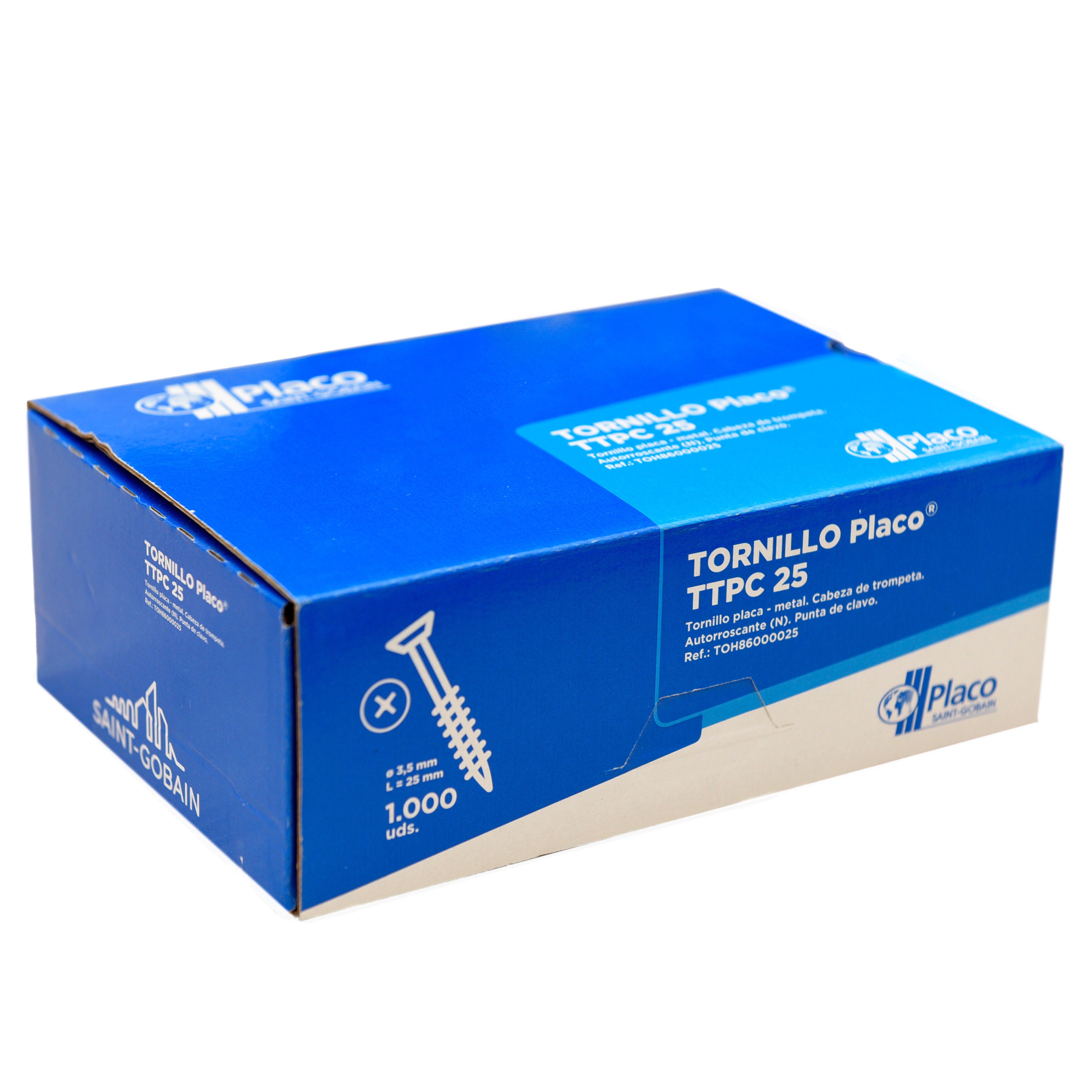 TORNILLOS AUTORROSCANTE PLACA/CHAPA PLACO TTPC 3,5X25 MM 1000 UDS - 3