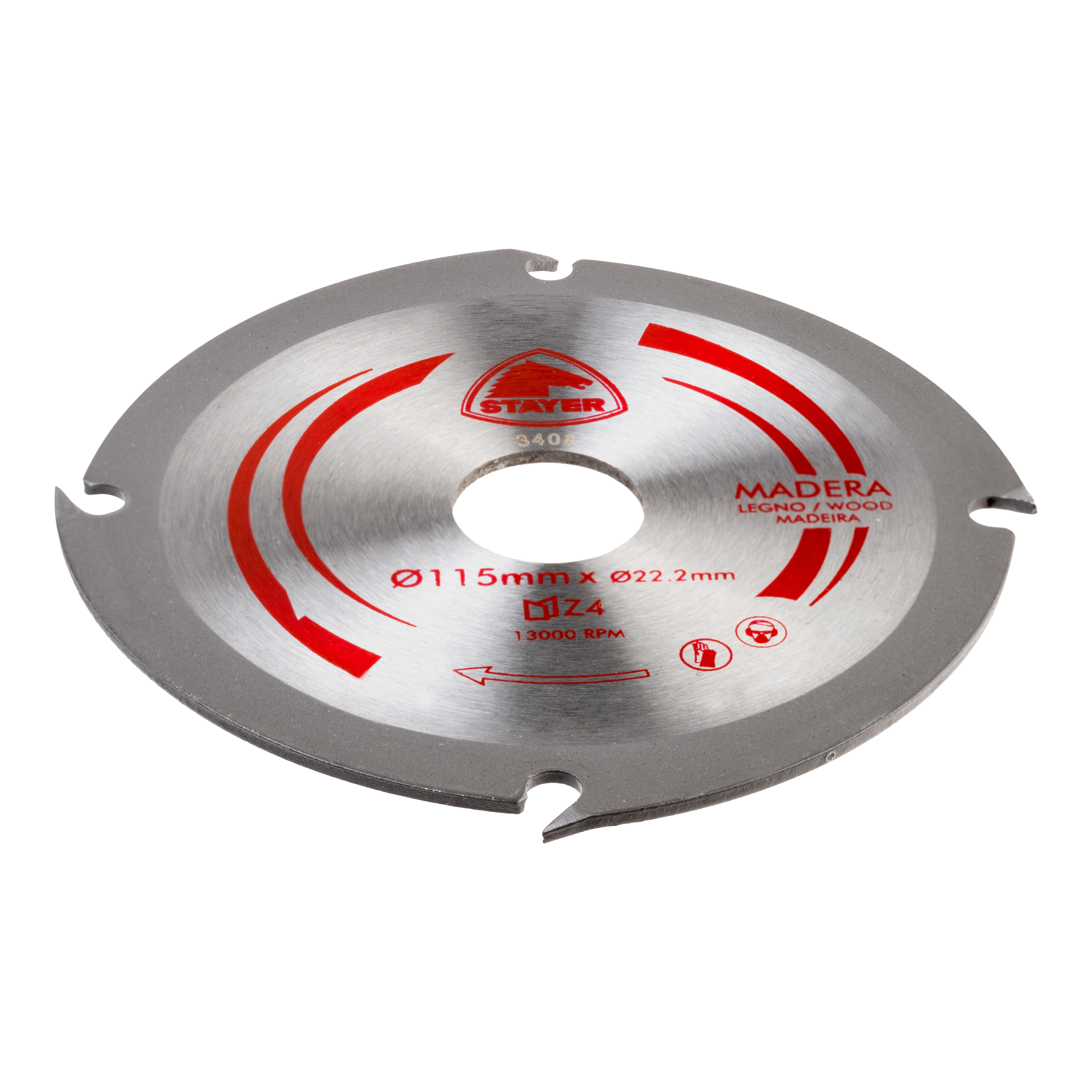 DISCO CORTE MADERA 115MM STAYER - 4