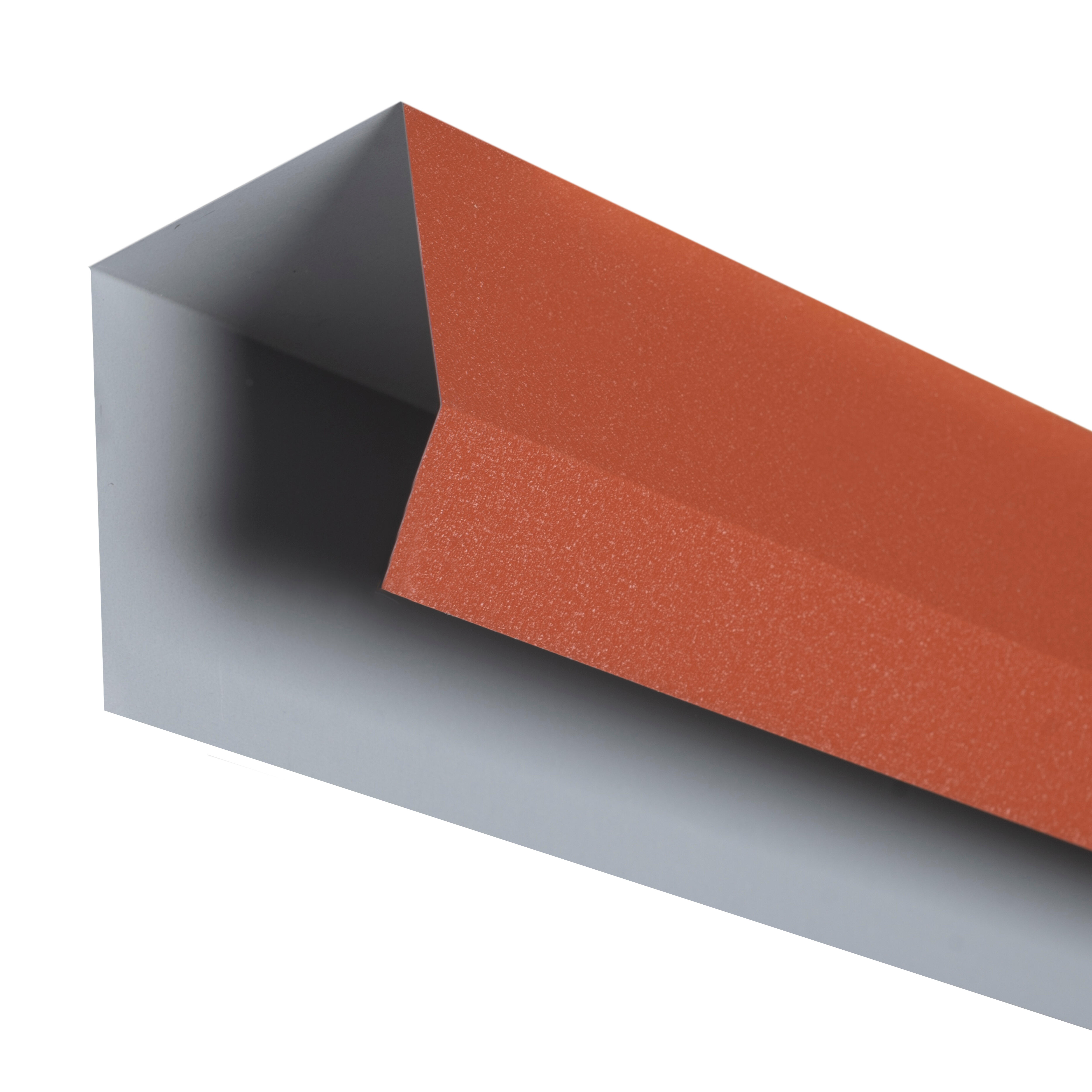 REMATE LATERAL VUELO PANEL IMITACIÓN TEJA 3M ROJO - 2