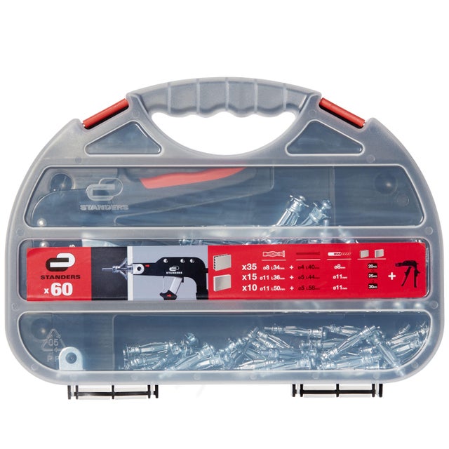 Kit pince et chevilles en métal à expansion STANDERS