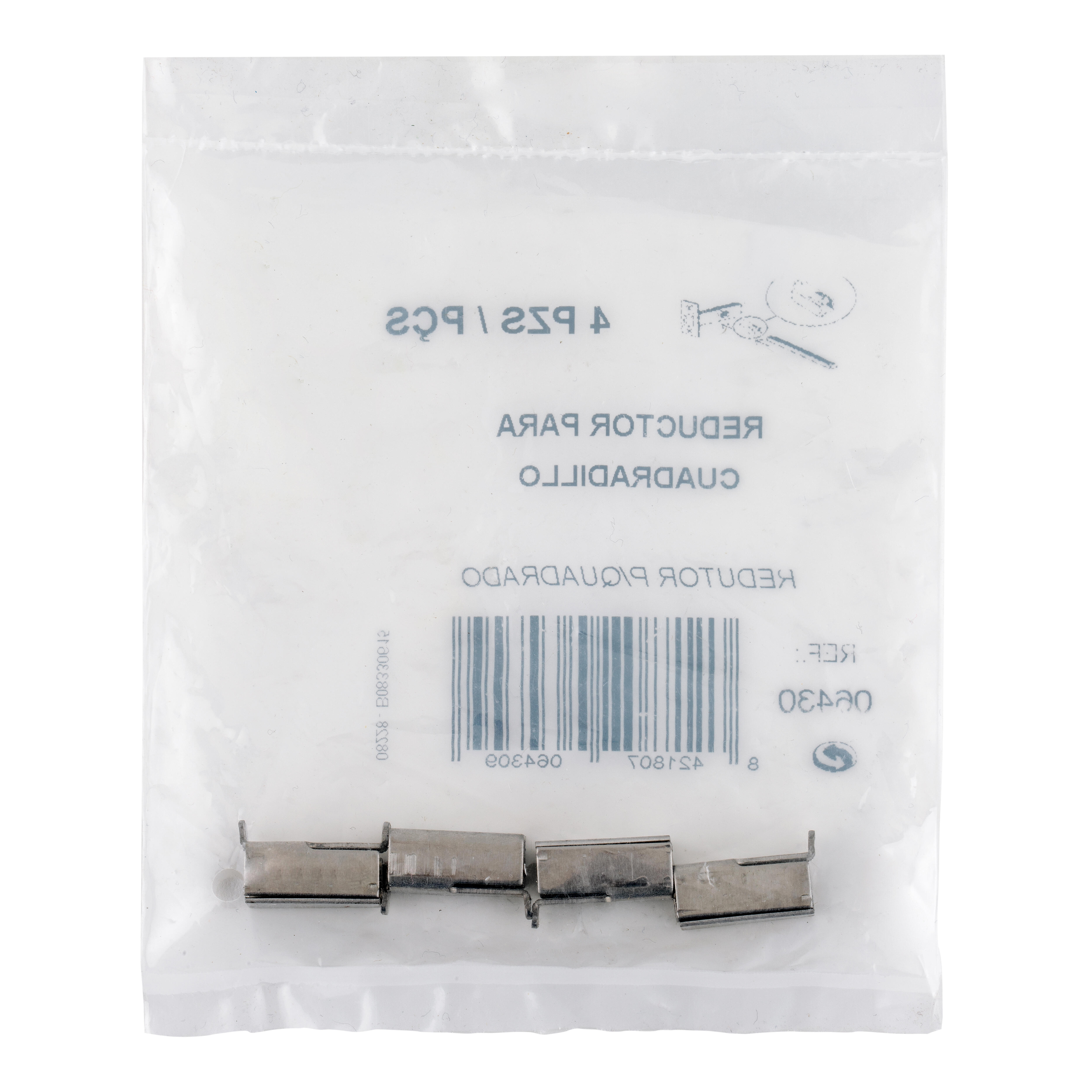 REDUCTOR CUADRADILLO PARA MANILLAS DE 8  a  6  MM. 4 UDS - 3