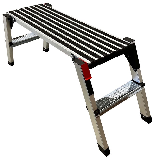 PLATAFORMA TRABAJO DE ALUMINIO 2 PELDAÑOS