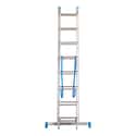 ESCALERA METÁLICA TRANSFORMABLE DE ALUMINIO 8+8 PELDAÑOS - 3