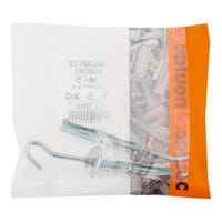 TACO METÁLICO PARA MATERIAL HUECO CON GANCHO  DIÁMETRO 12MM LONGITUD 100MM NOUTAC 2UDS - 3