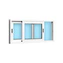 VENTANA ALUMINIO CORREDERA BLANCA 100X45CM - 3