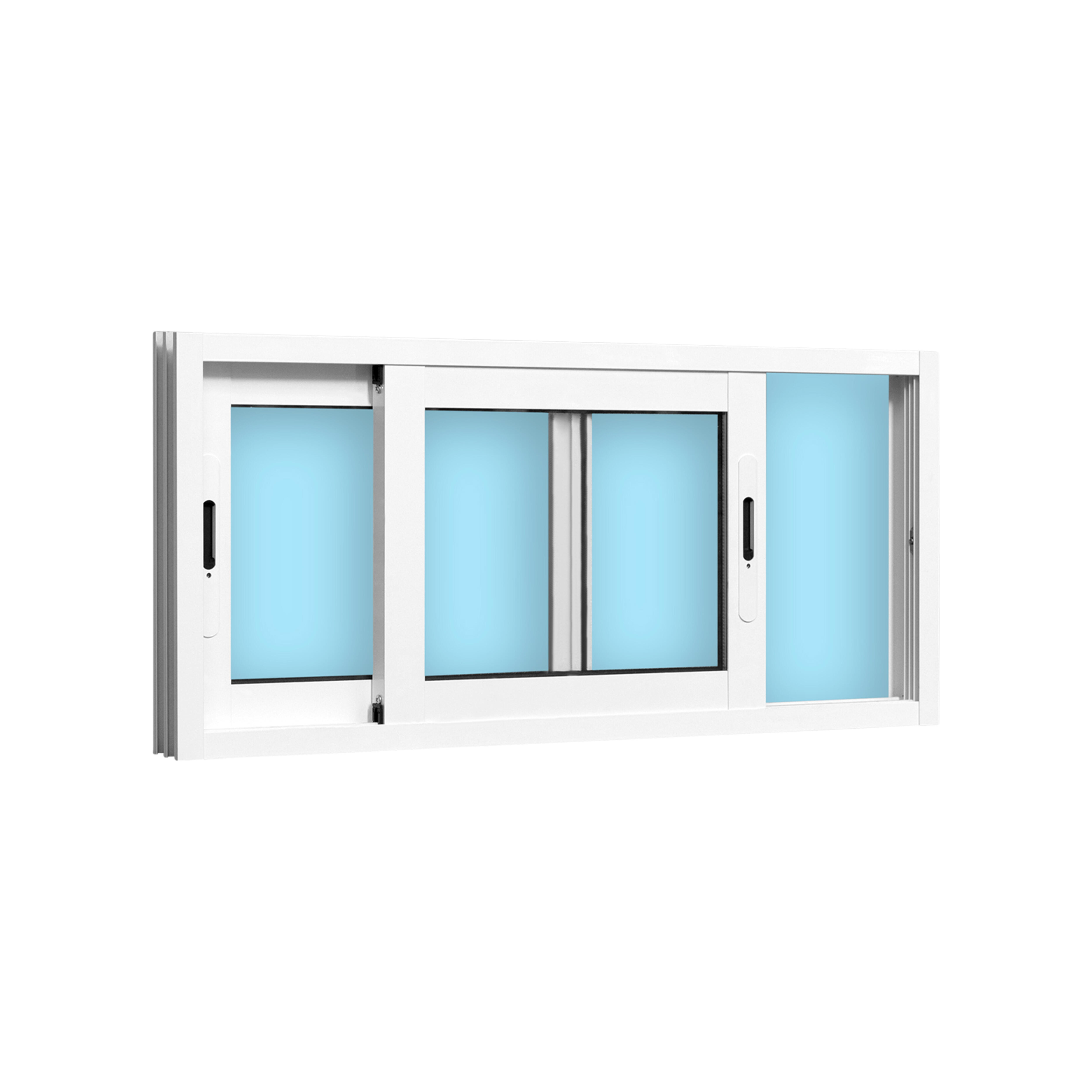 VENTANA ALUMINIO CORREDERA BLANCA 100X45CM - 3
