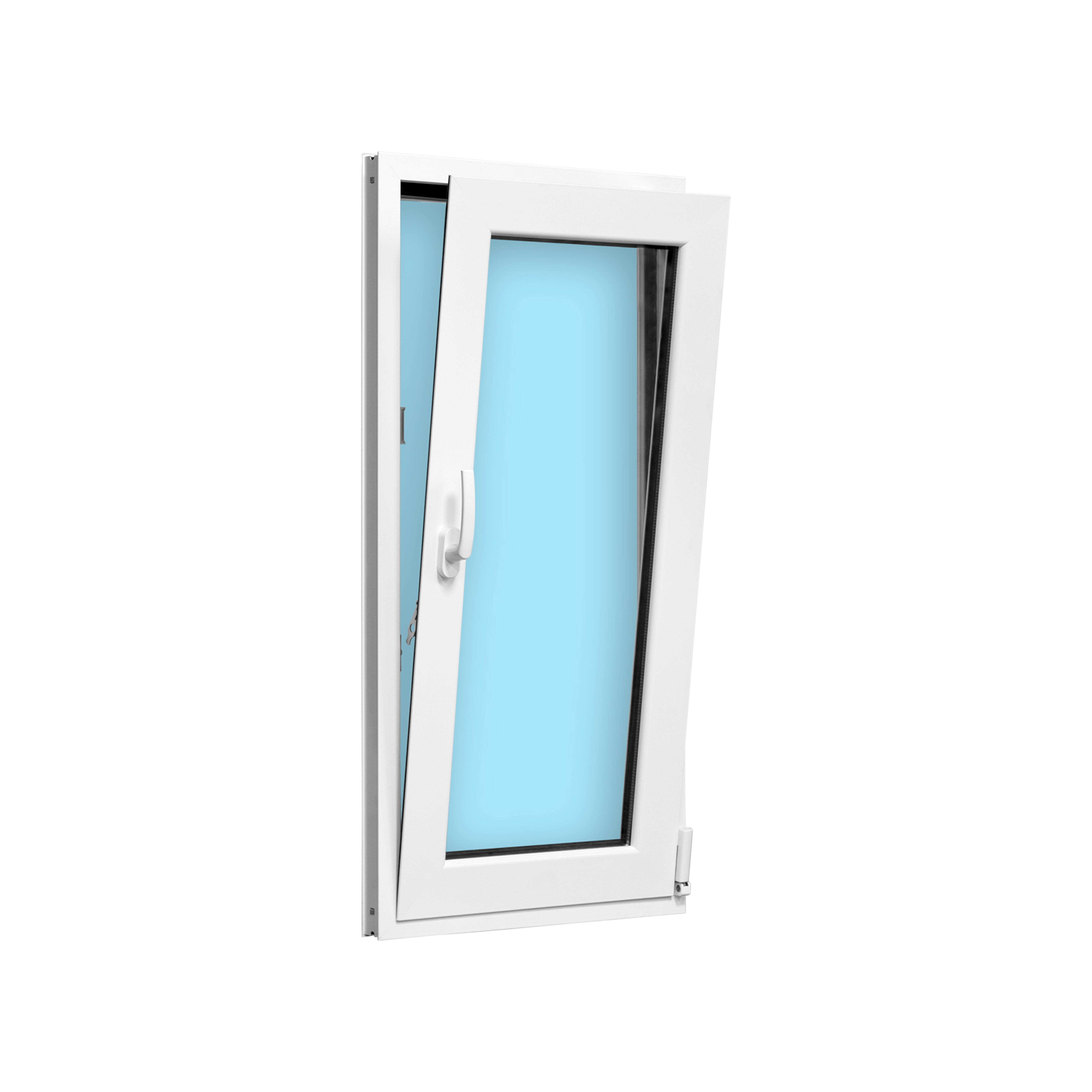 VENTANA ALUMINIO OSCILOBATIENTE BLANCA 50X100CM - 2