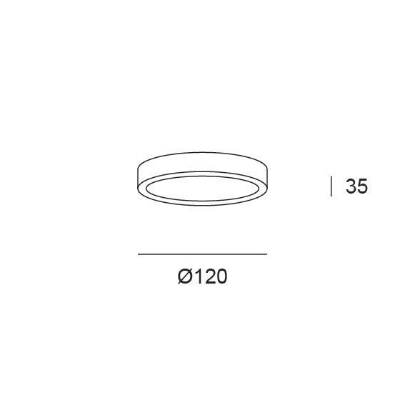 DOWNLIGHT SUPERFICIE CIRCULAR NEGRO 6W CCT - 4