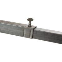 REGLE EXTENSIBLE ACERO GALVANIZADO CON PESTAÑA 2,5 A 4,9M - 4
