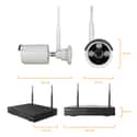 KIT GRABADOR CCTV WIFI 4 CANALES + 4 CAMARAS EXTERIOR + 1TB - 2