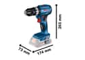 TALADRO PERCUTOR BATERÍA BOSCH GSB 18V-45 18V BRUSHLESS 2AH - 4