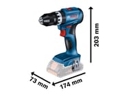 TALADRO PERCUTOR BATERÍA BOSCH GSB 18V-45 18V BRUSHLESS 2AH - 4