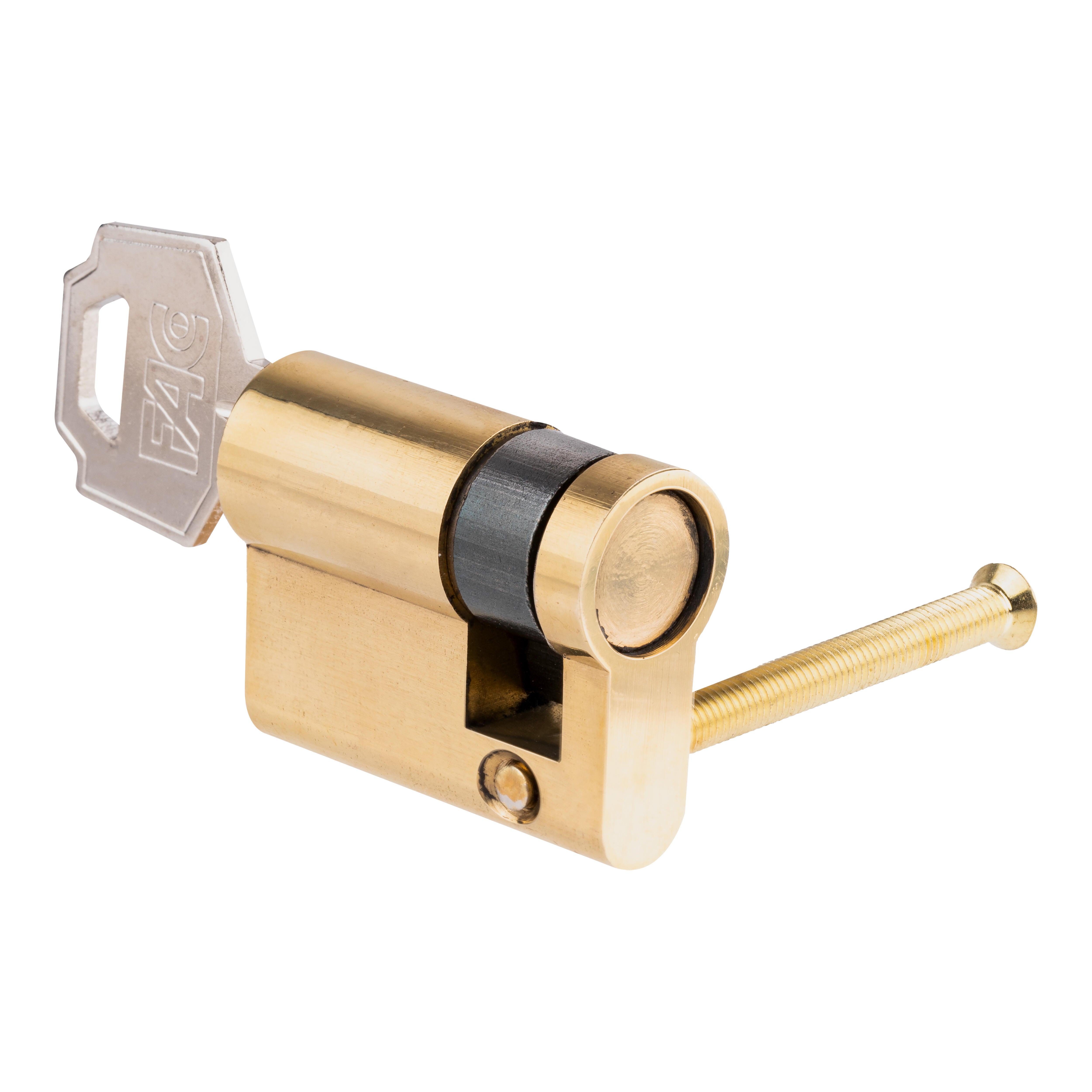 CILINDRO BOMBIN 30 X 10  MM. SERRETA LEVA 15  MM. LATON  FAC - 2