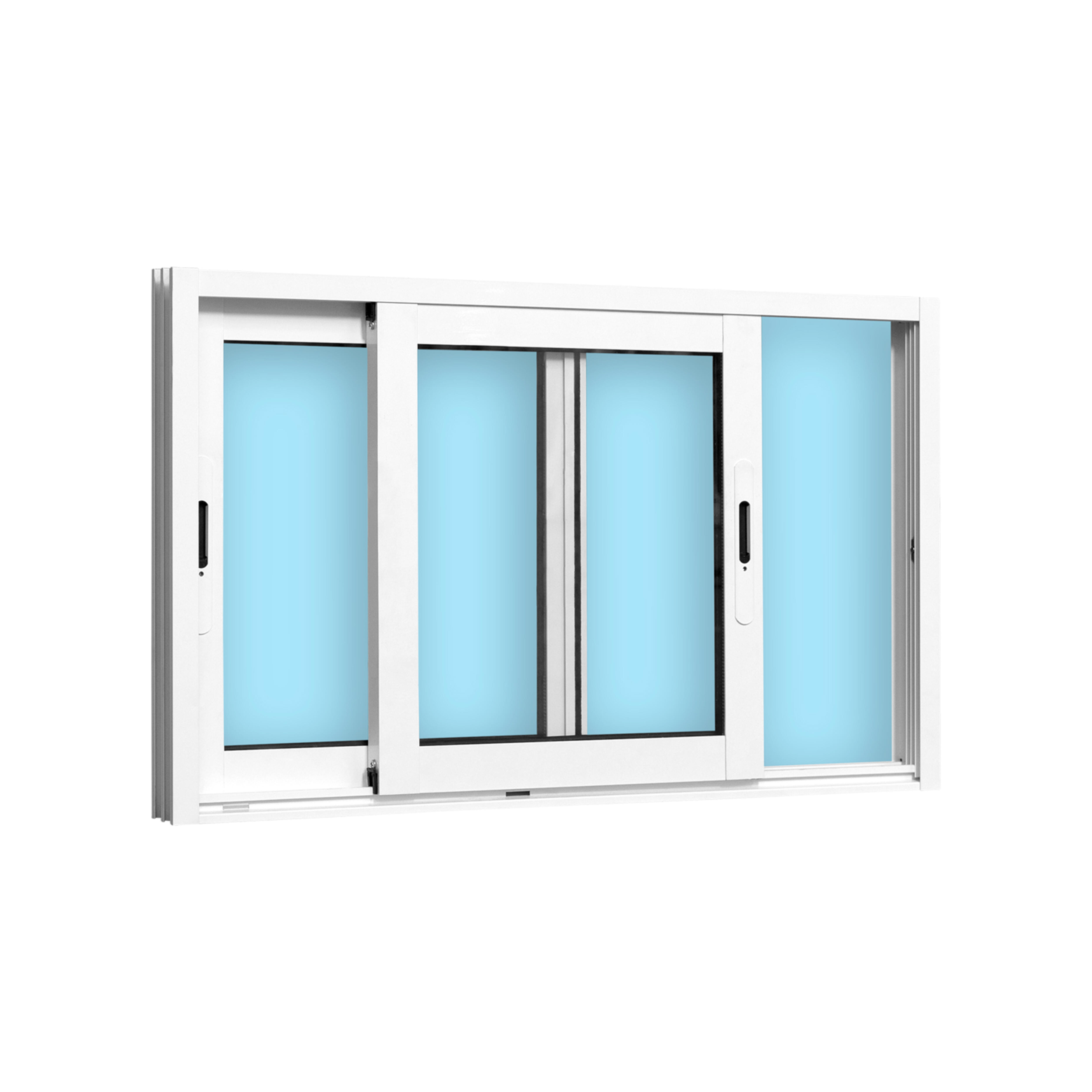 VENTANA ALUMINIO CORREDERA BLANCA 100X60CM - 3