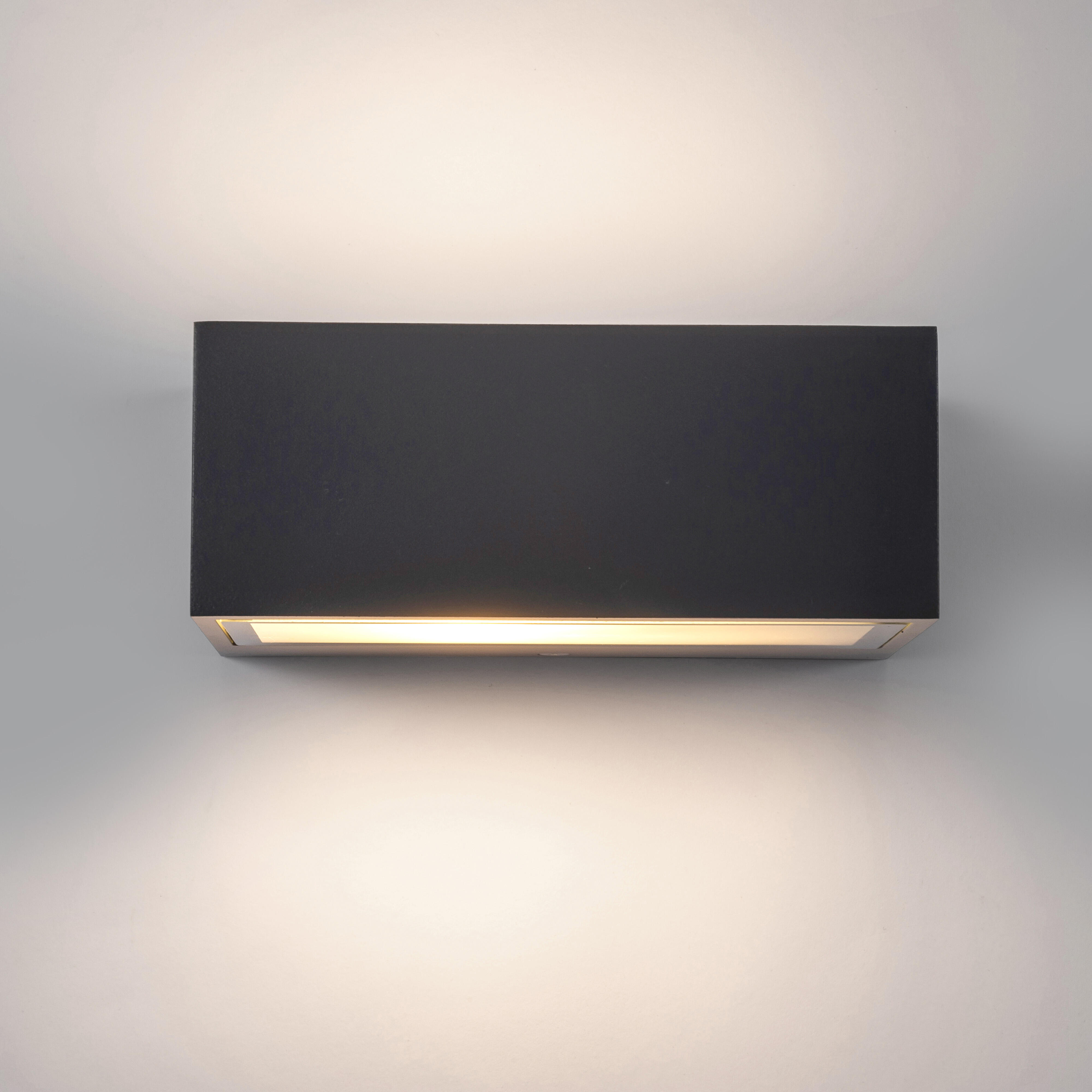 APLIQUE DE PARED EXTERIOR DE SUPERFICIE 15W NEGRO IP54 NESS - 4