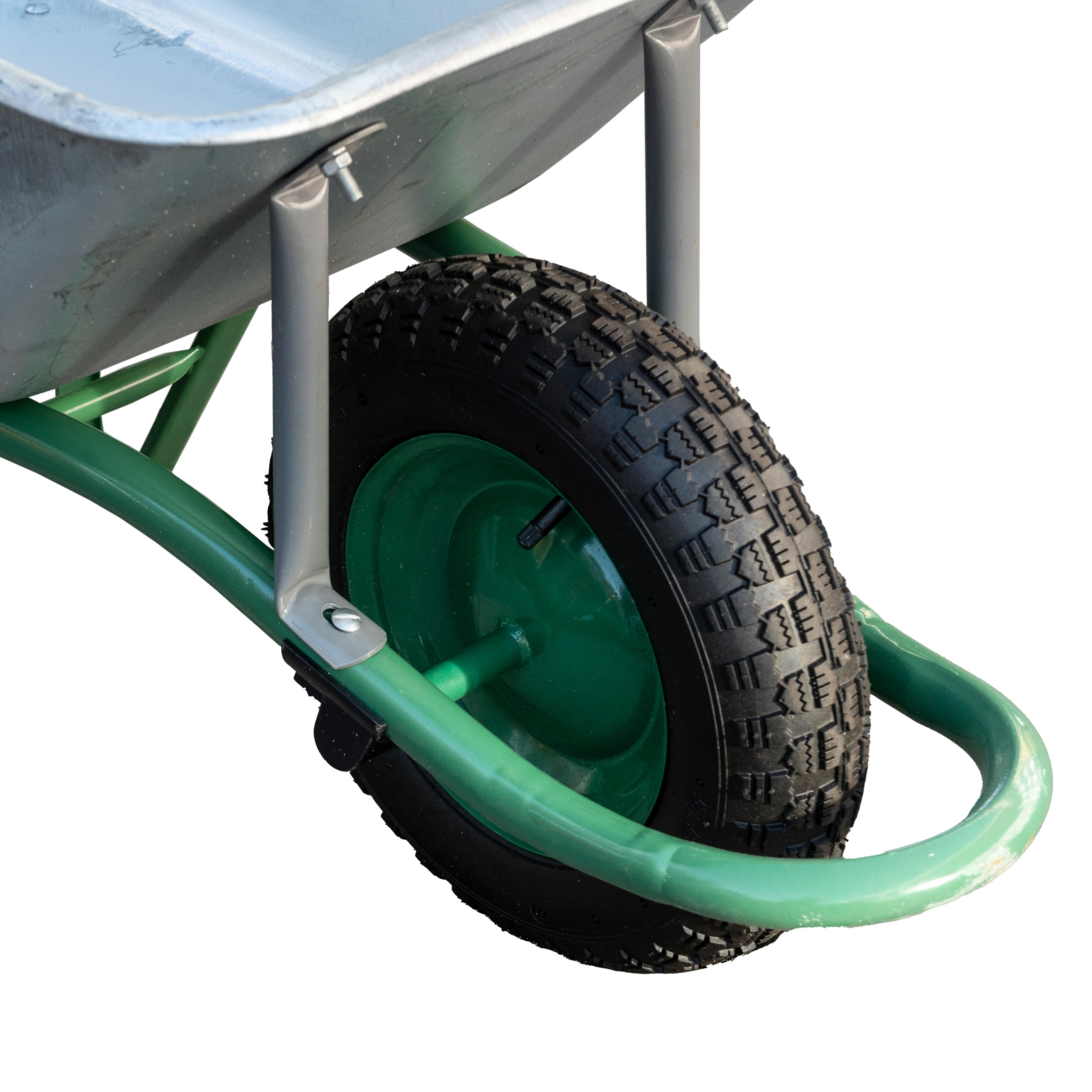 CARRETILLA DE OBRA GALVANIZADA 90L - 3