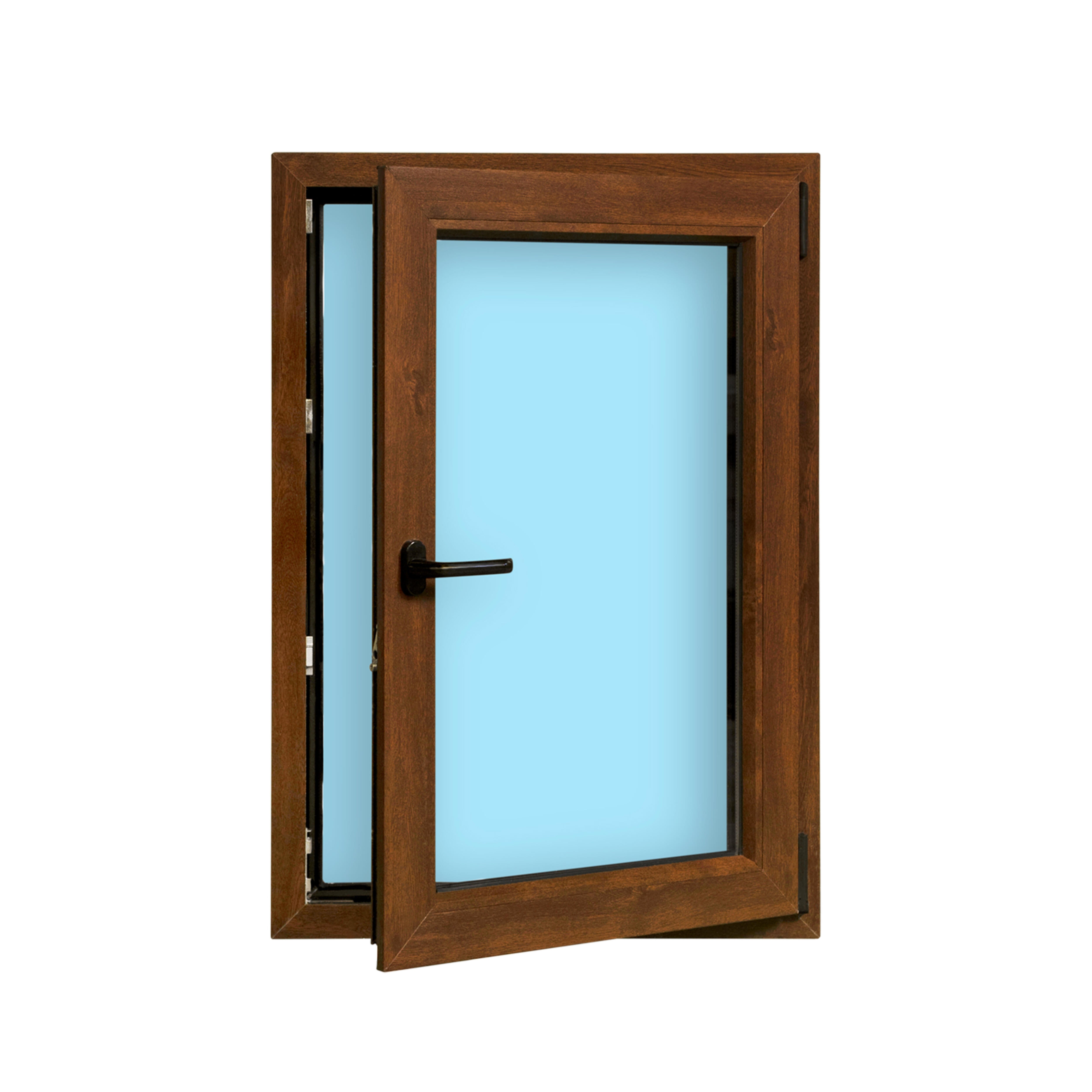 VENTANA PVC OSCILOBATIENTE NOGAL 70X100CM - 2