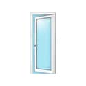 PUERTA ALUMINIO ABATIBLE CRISTAL MATE BLANCA 78X198CM DERECHA - 3