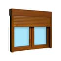 VENTANA PVC OSCILOBATIENTE CON PERSIANA ROBLE 140X118CM - 3