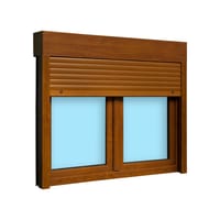 VENTANA PVC OSCILOBATIENTE CON PERSIANA ROBLE 140X118CM - 3