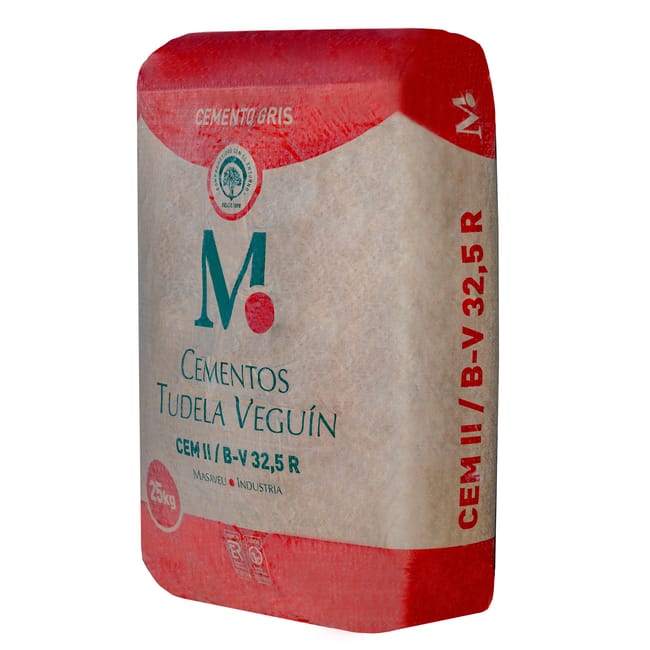 CEMENTO GRIS TUDELA VEGUIN II B-V 32,5R  25 KG - 1