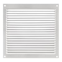 REJILLA DE VENTILACION SOBREPONER ALUMINIO BRUTO 17 X 17 CM ESPESOR 0.4  MM - 2