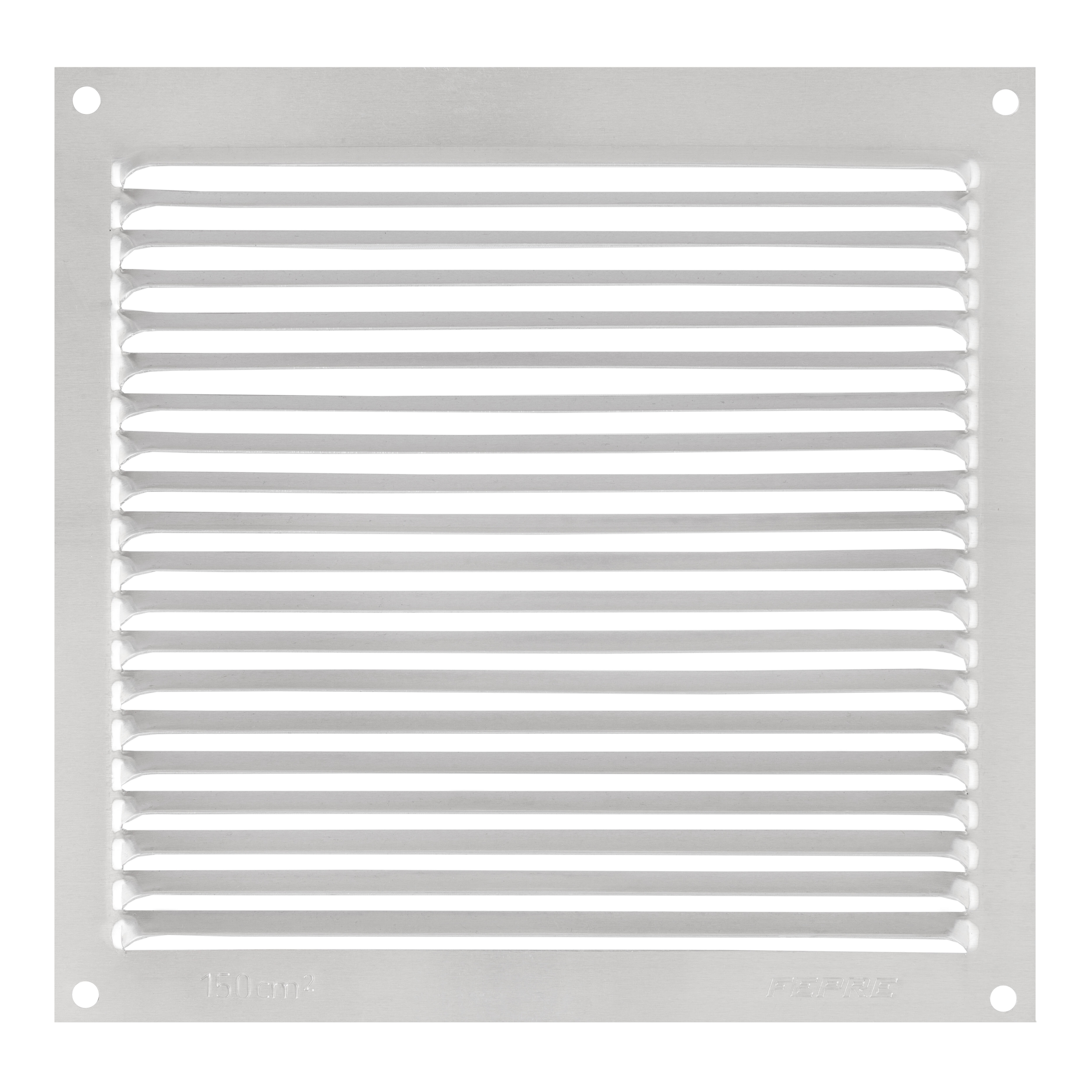 REJILLA DE VENTILACION SOBREPONER ALUMINIO BRUTO 17 X 17 CM ESPESOR 0.4  MM - 2