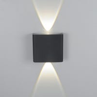 APLIQUE DE PARED LED EXTERIOR DE SUPERFICIE 2W NEGRO IP65 FOKO - 3