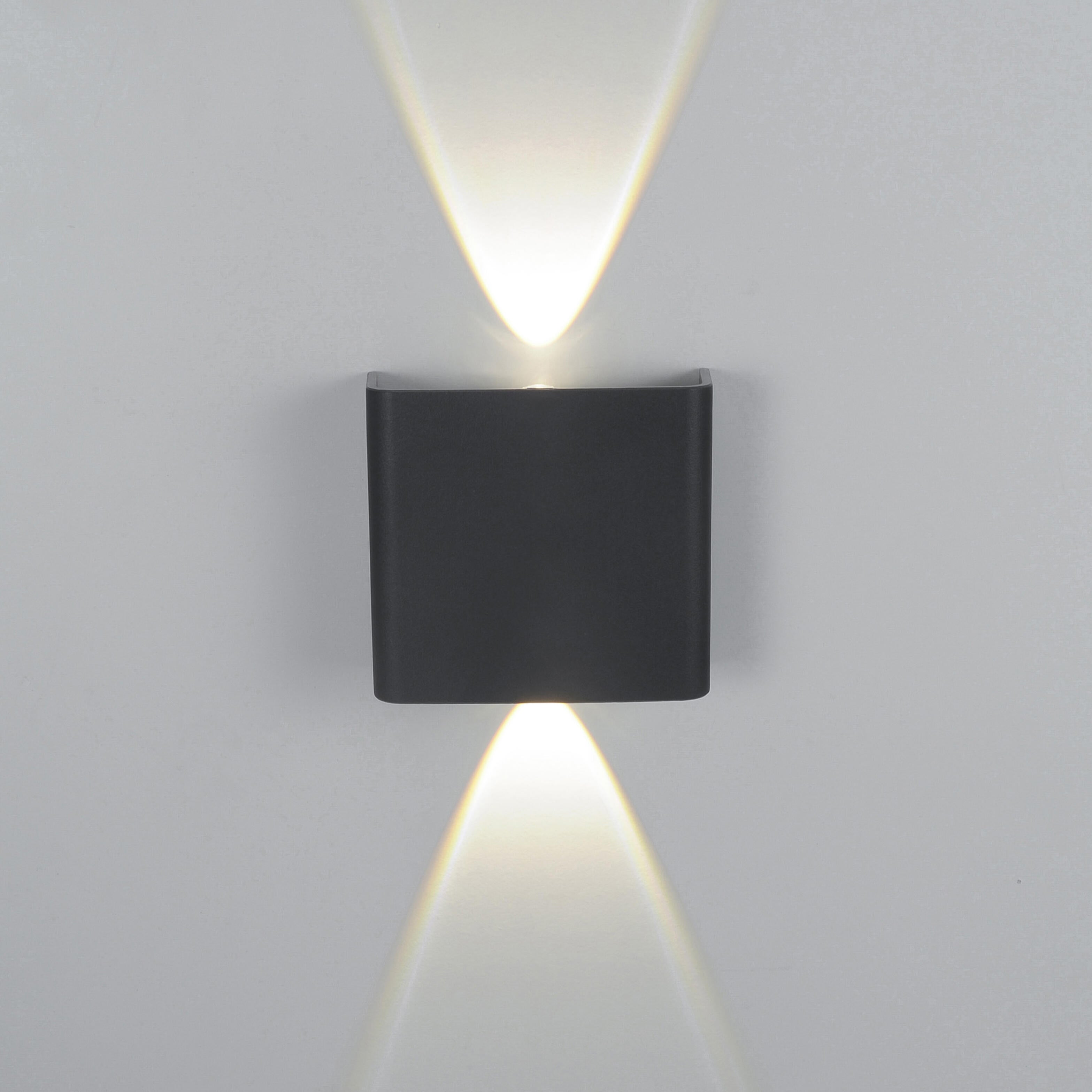 APLIQUE DE PARED LED EXTERIOR DE SUPERFICIE 2W NEGRO IP65 FOKO - 3