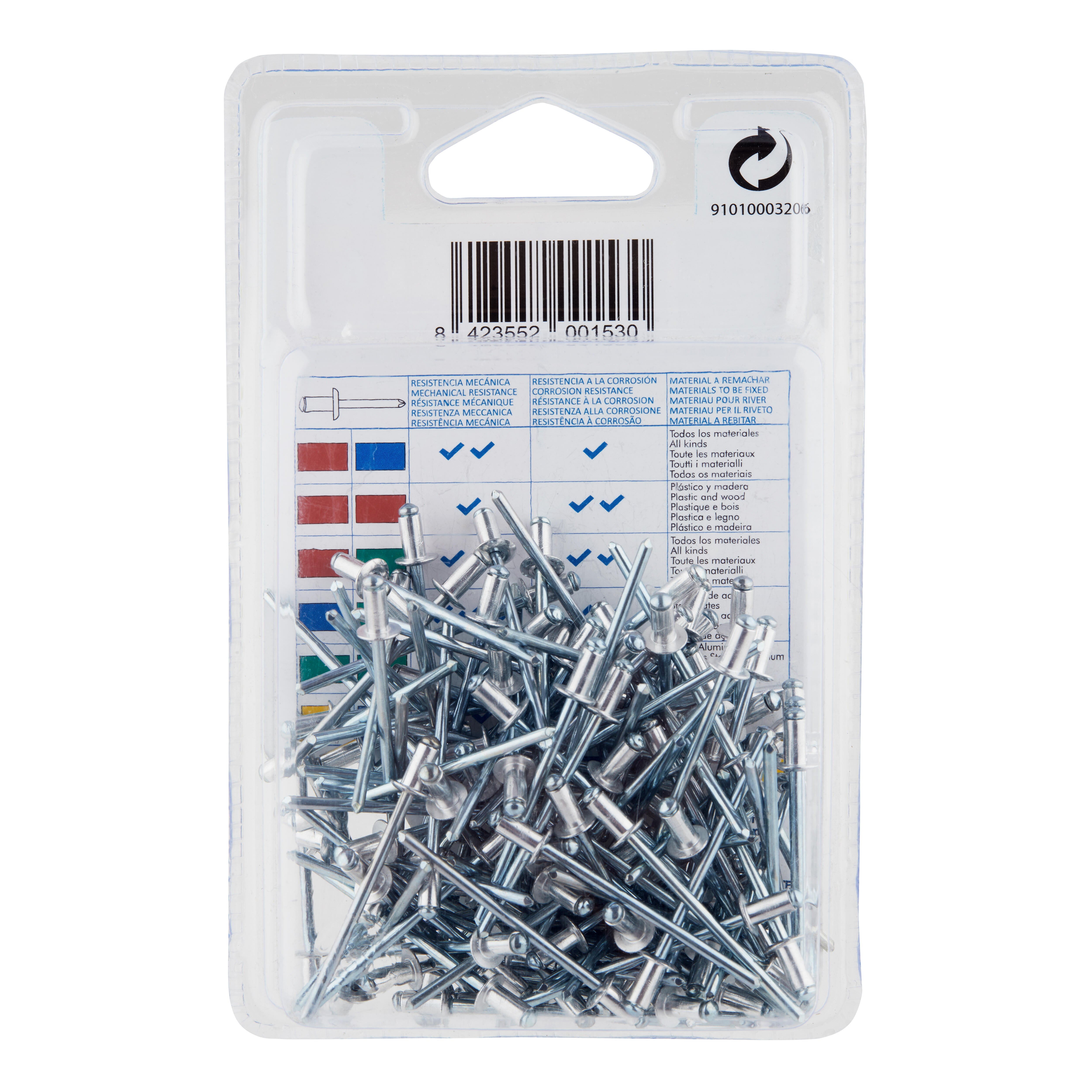 REMACHES ALUMINIO Y ACERO 3.2 X 6  MM. BRALO. 140 UDS - 2