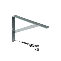 ESCUADRA METALICA PARA BALDA REFORZADA DOLMEN PLATA 200 X 300 MM - 2