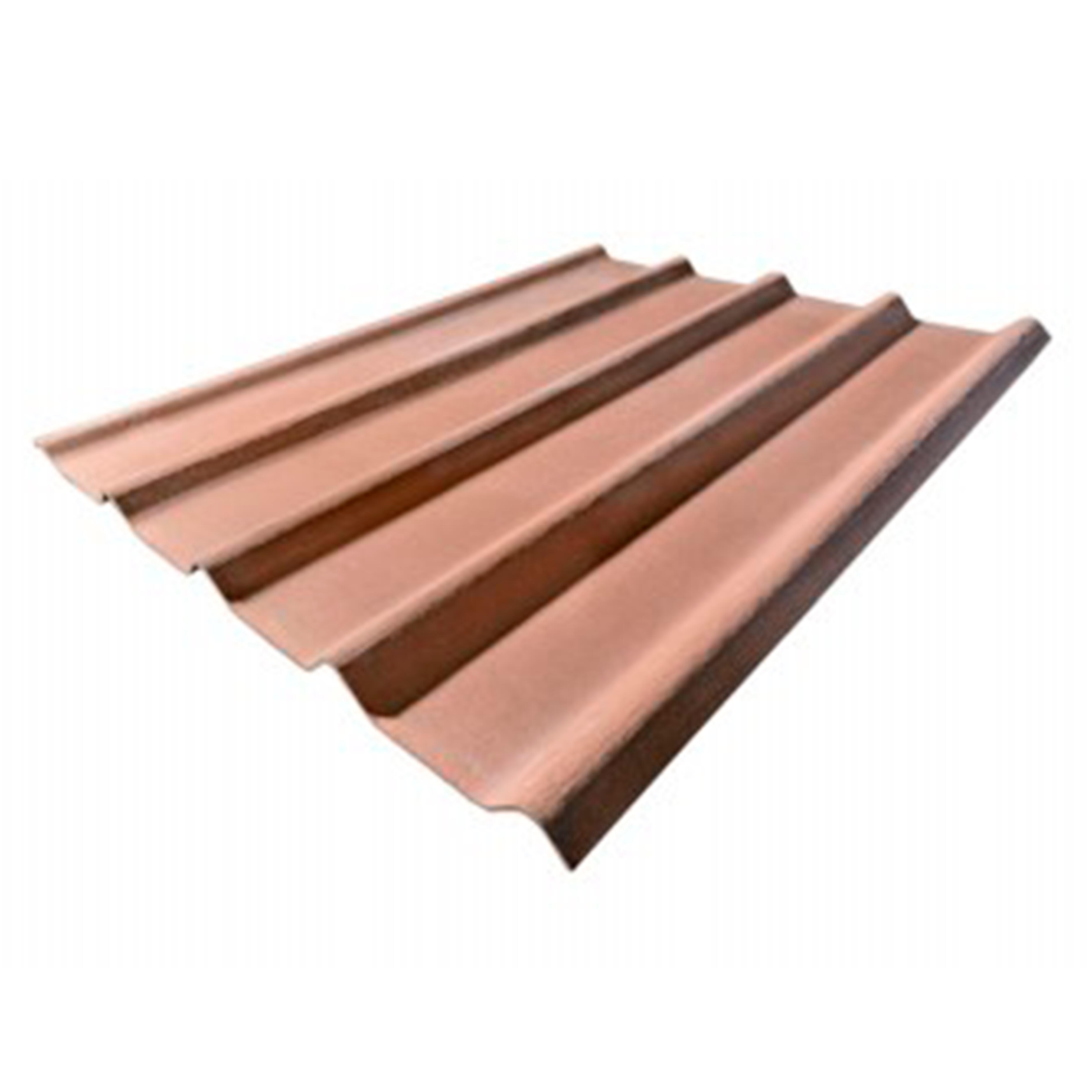 PLACA BAJO TEJA PERFIL MIXTO 2,5 M ROJO TEJA - 2