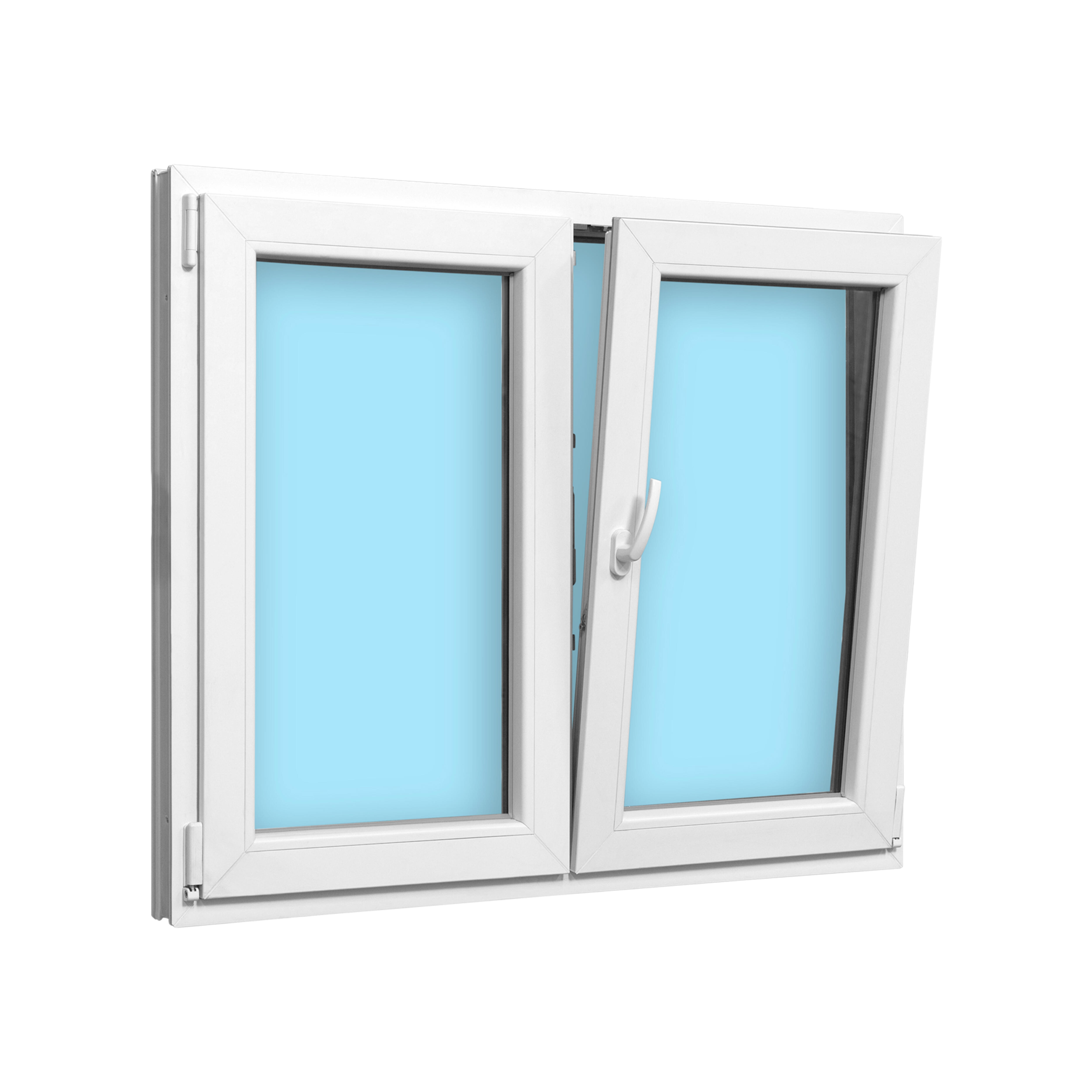 VENTANA PVC OSCILOBATIENTE BLANCA 120X100CM - 4