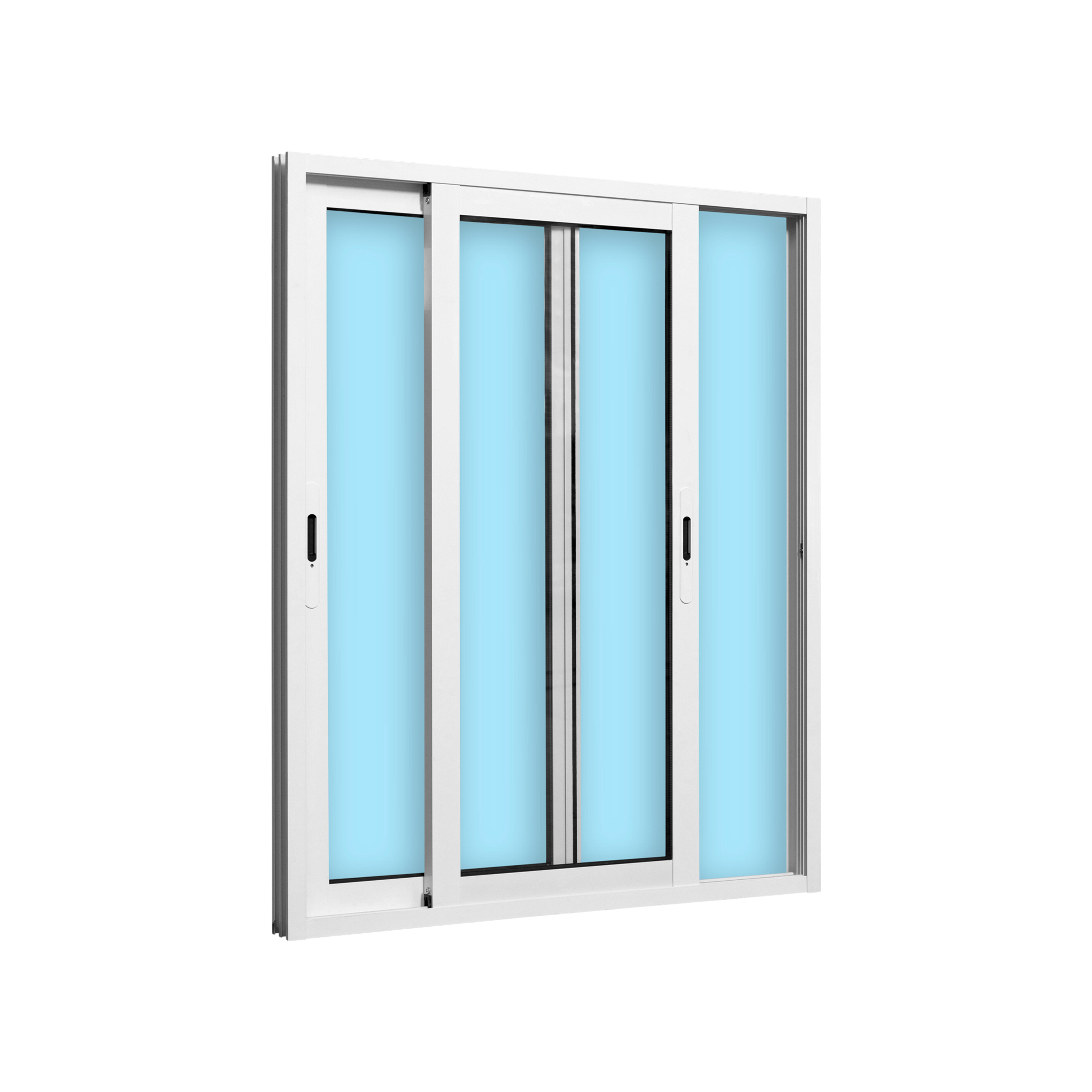 VENTANA ALUMINIO CORREDERA BLANCA 100X120CM - 2