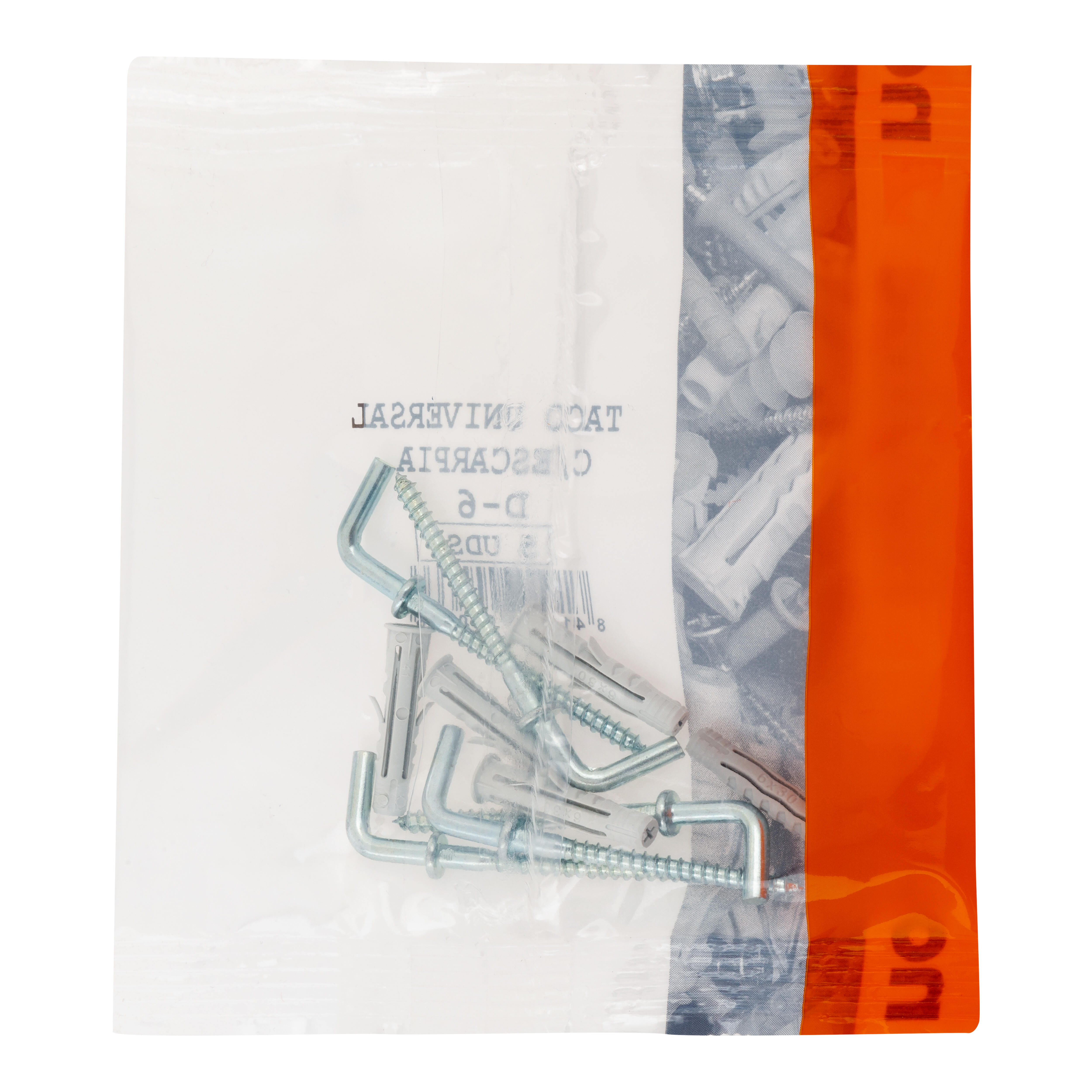 TACO NYLON UNIVERSAL 6 MM. CON ESCARPIA. 5 UDS - 3