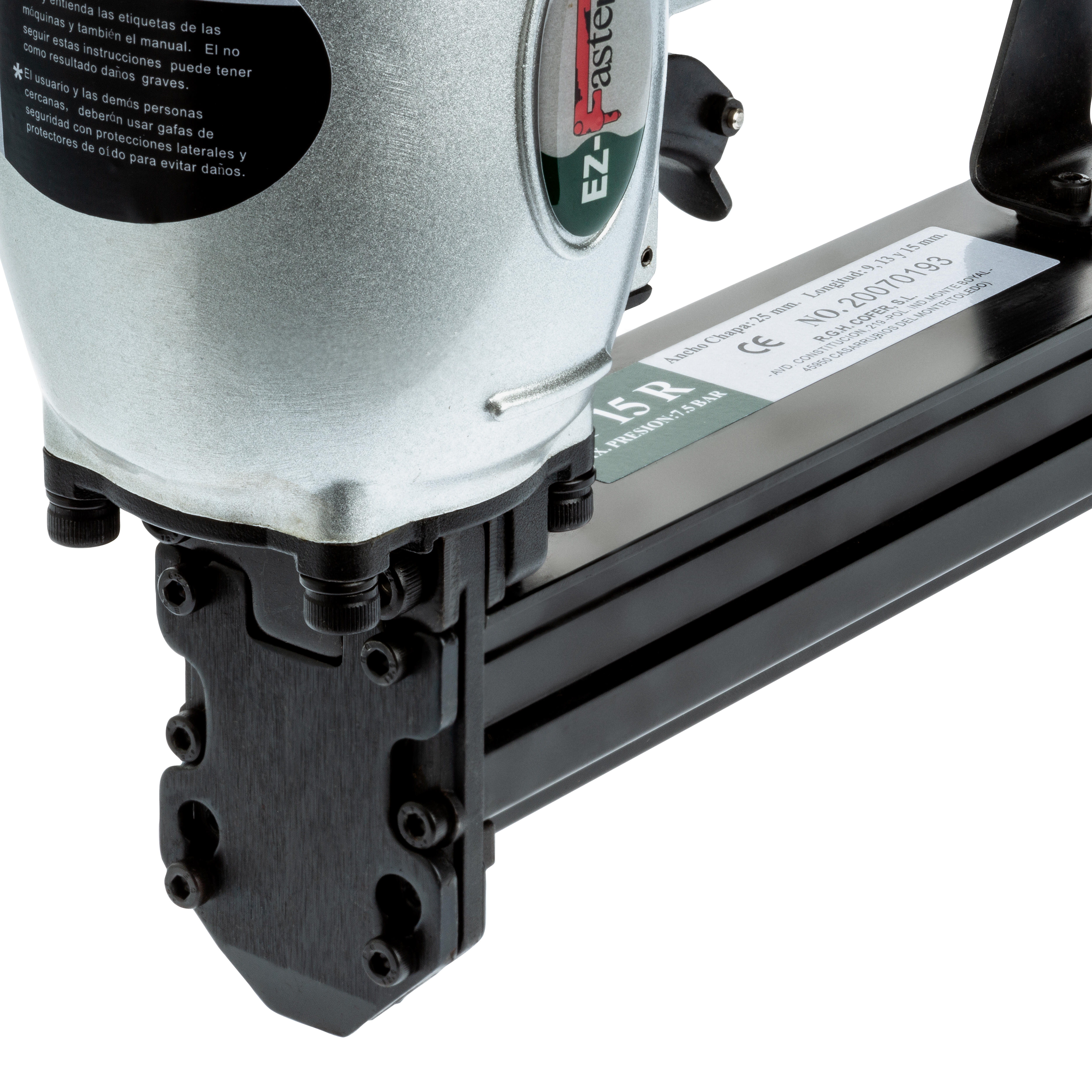 GRAPADORA NEUMÁTICA CHAPAS COARRUGADAS 25 X 13 MM - 8