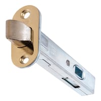 PICAPORTE TUBULAR 45  MM. CANTO REDONDO  LATON AMIG - 2