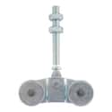 ROLDANA DOBLE PARA PUERTA CORREDERA CARRIL U DE 40 MM - 2
