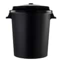 CUBO DE BASURA CON TAPA NEGRA 50L - 2