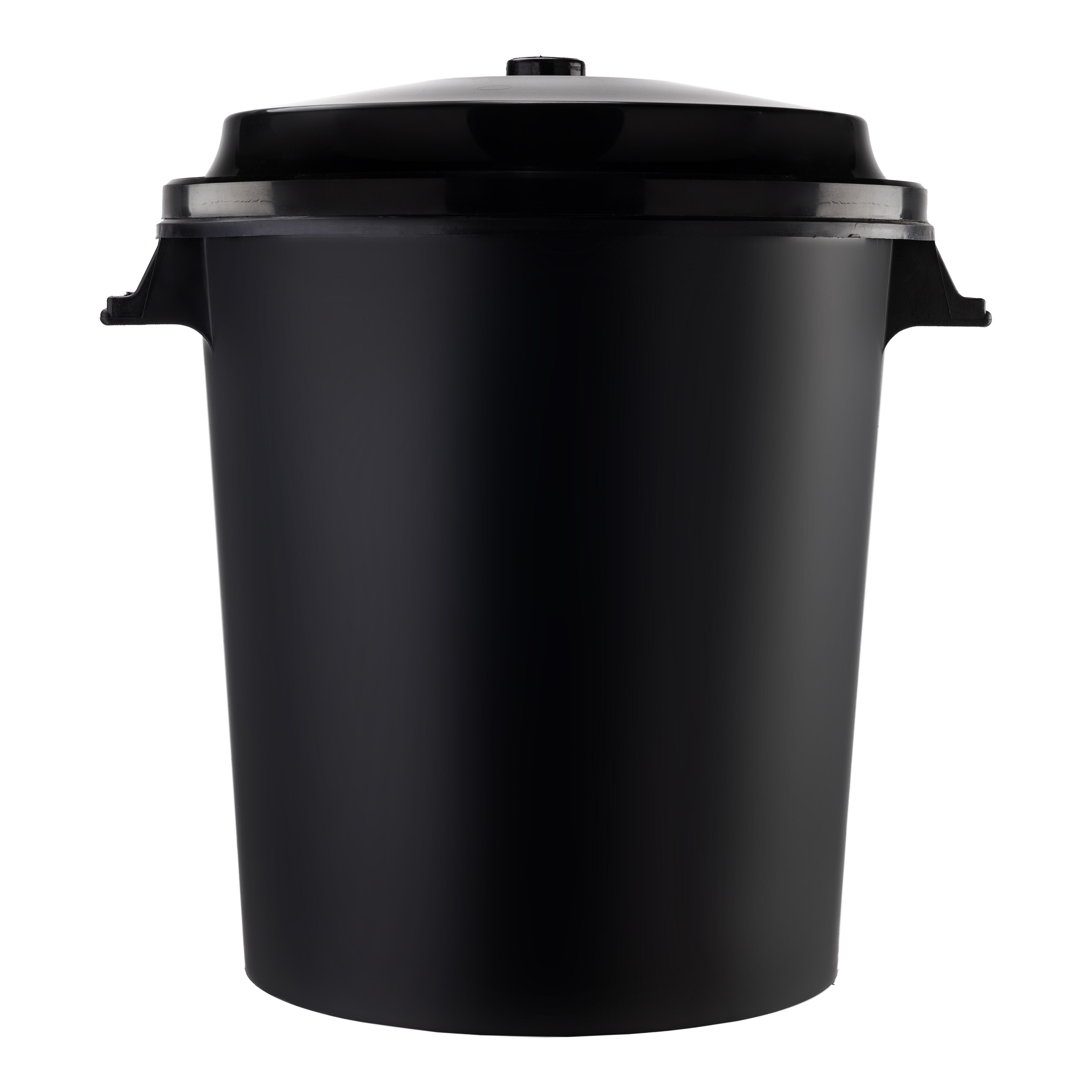 CUBO DE BASURA CON TAPA NEGRA 50L - 2