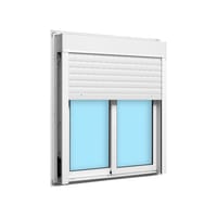 VENTANA ALUMINIO CORREDERA CON PERSIANA BLANCA 100X115CM - 2