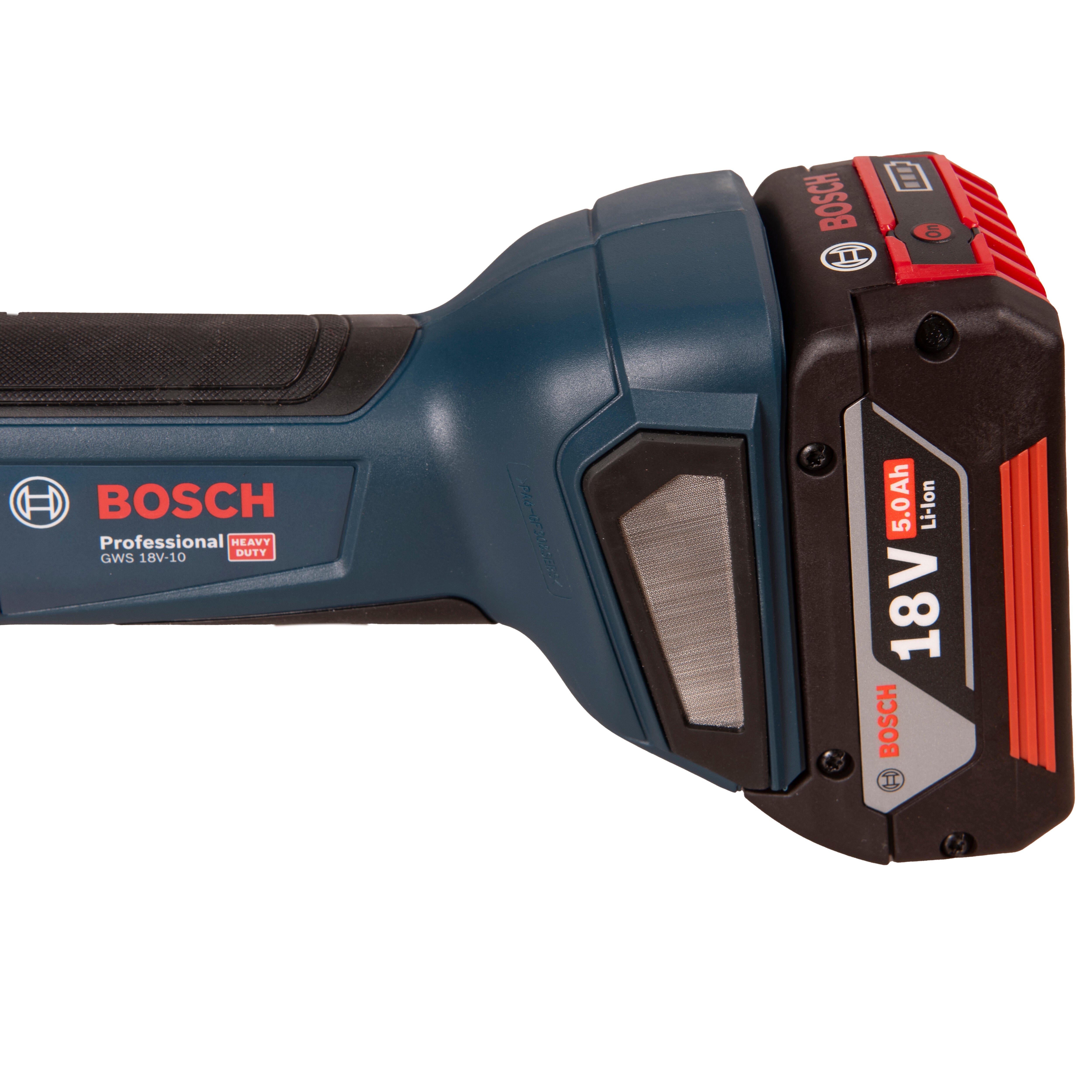 PACK TALADRO PERCUTOR GSB 18V-45 + MARTILLO SDS PLUS GBH 18V-22 + AMOLADORA GWS 18V-10 BOSCH - 13