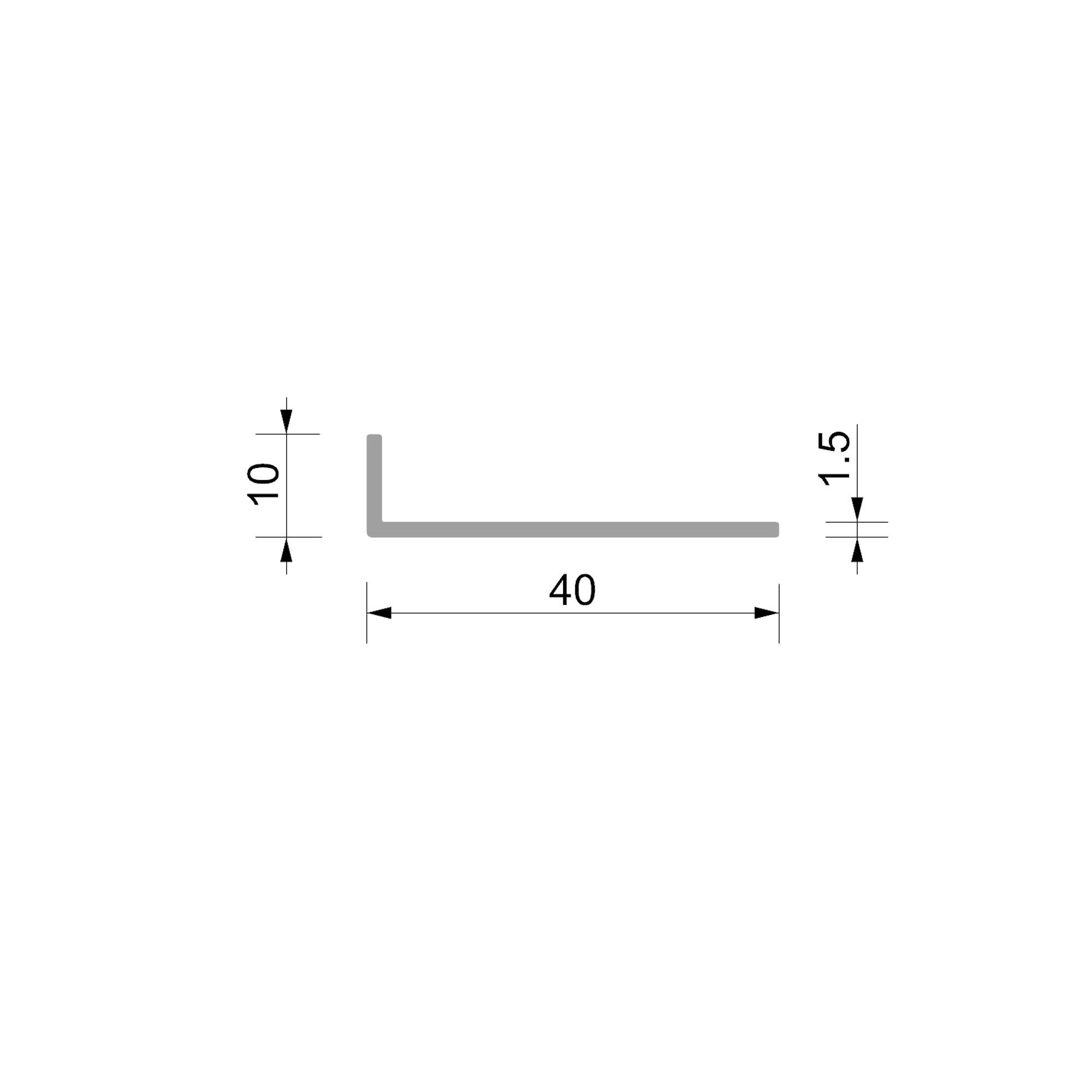 ANGULO PVC BLANCO 40X10X1.5MM 2,6M - 4