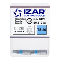 PUNTAS PARA ATORNILLADOR TORX  PTS20 CORTA L25 IZAR 2 UDS - 3