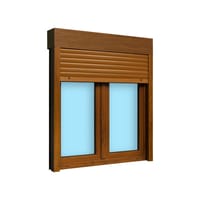 VENTANA PVC OSCILOBATIENTE  CON PERSIANA ROBLE 120X138CM - 3