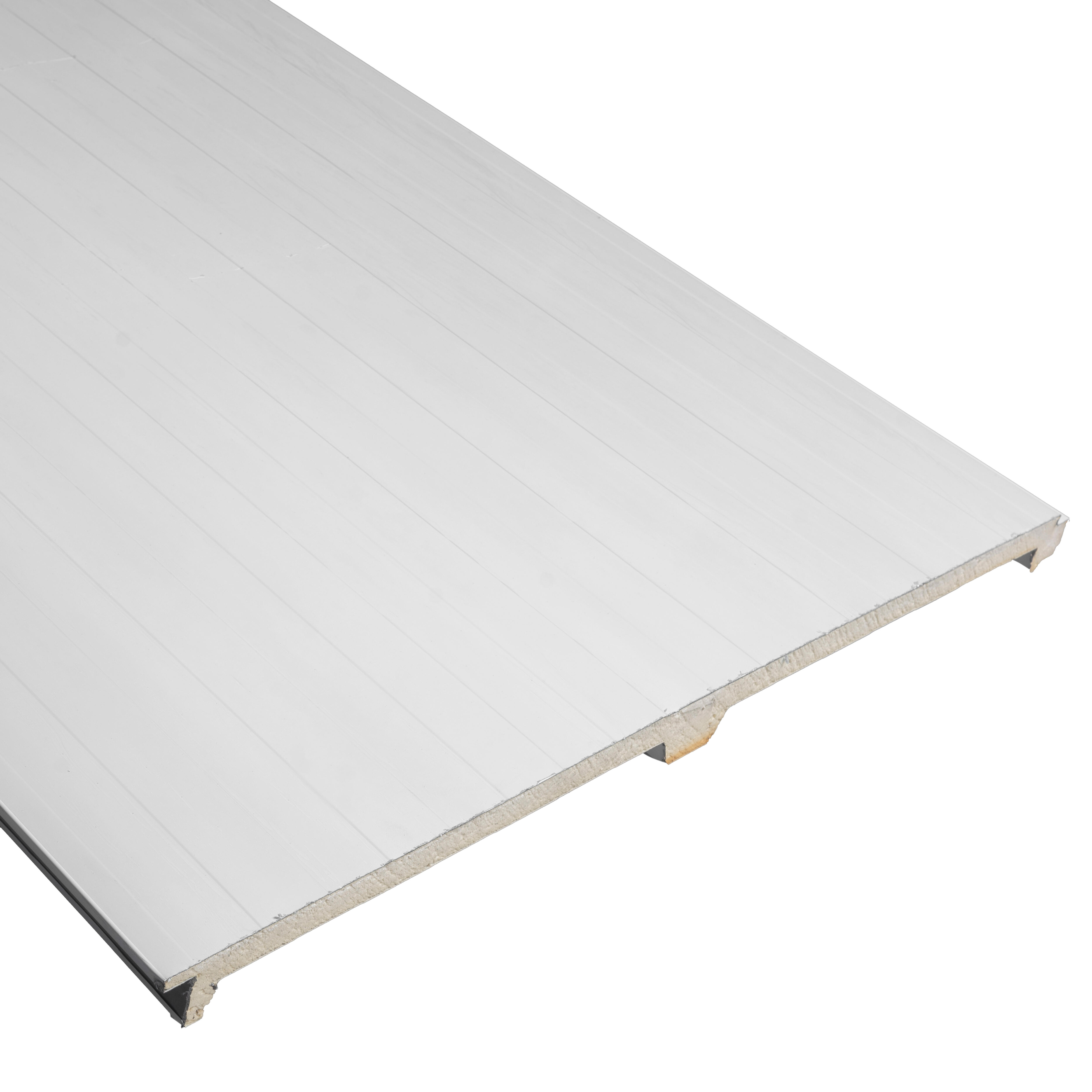 PANEL SANDWICH 3 GRECAS CON TAPAJUNTAS 4X1M BLANCO/BLANCO - 5