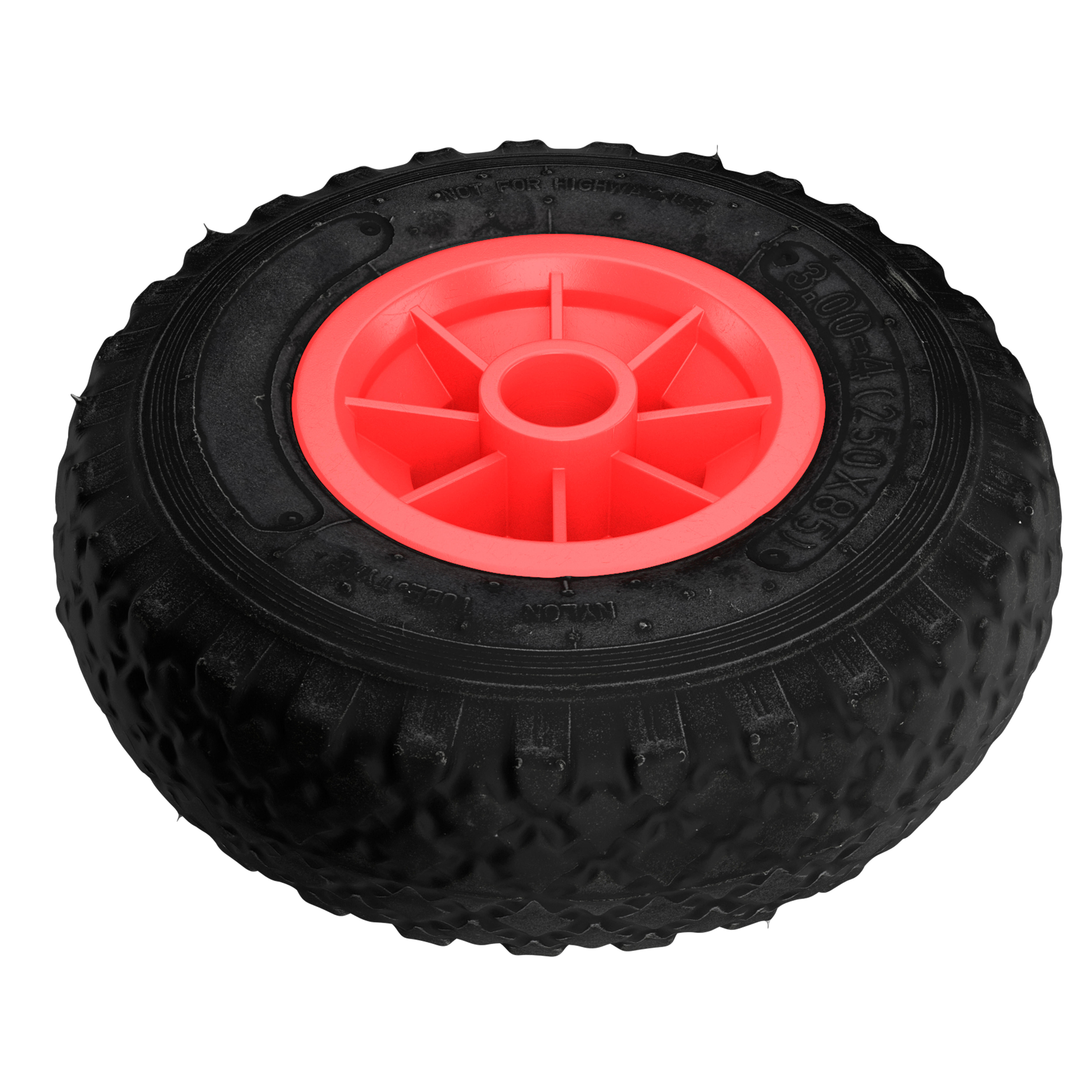 RUEDA CARRETILLA 260 MM NEUMATICA HASTA 150KG. LLANTA PLÁSTICO - 4