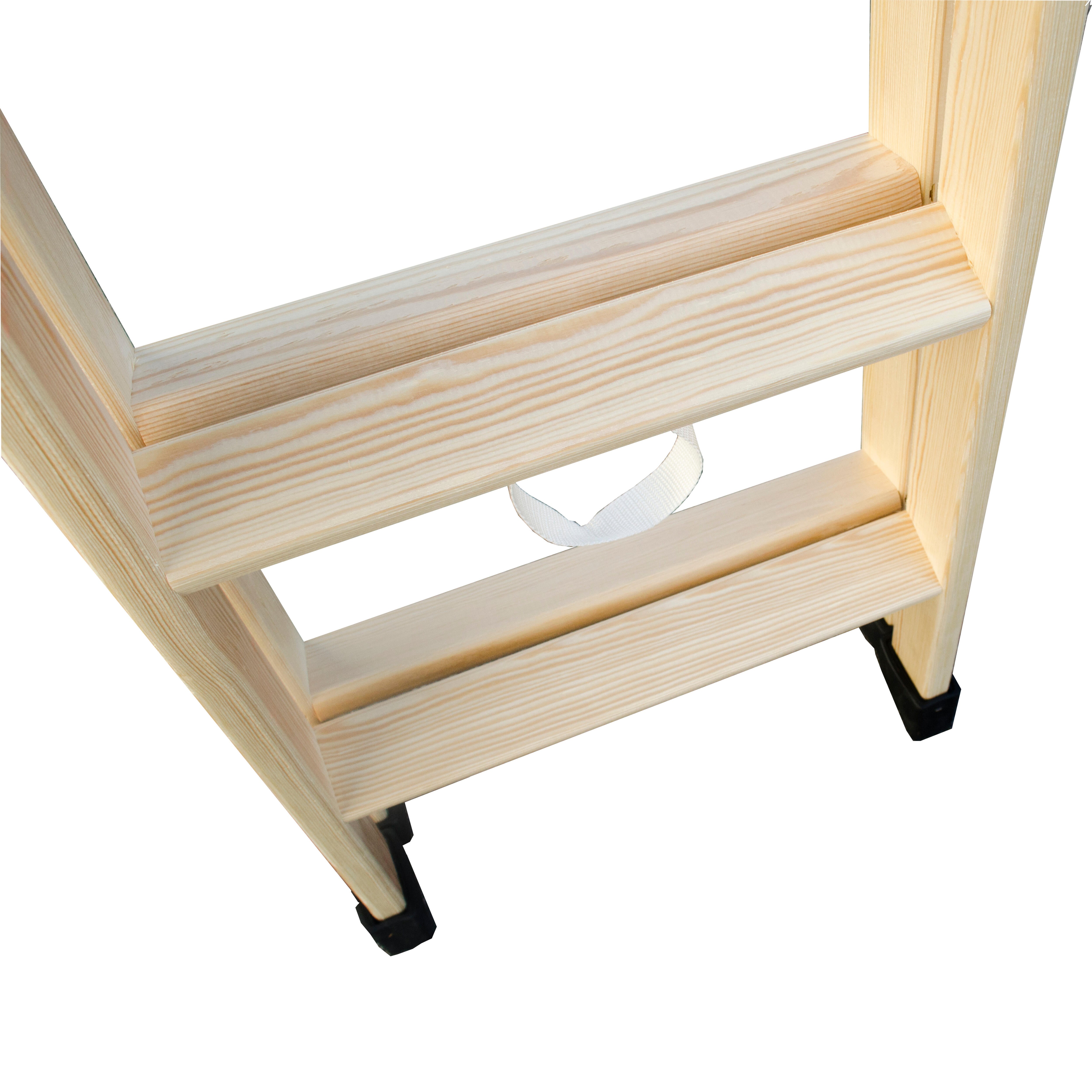 ESCALERA DE MADERA 4 + 4 PELDAÑOS - 6