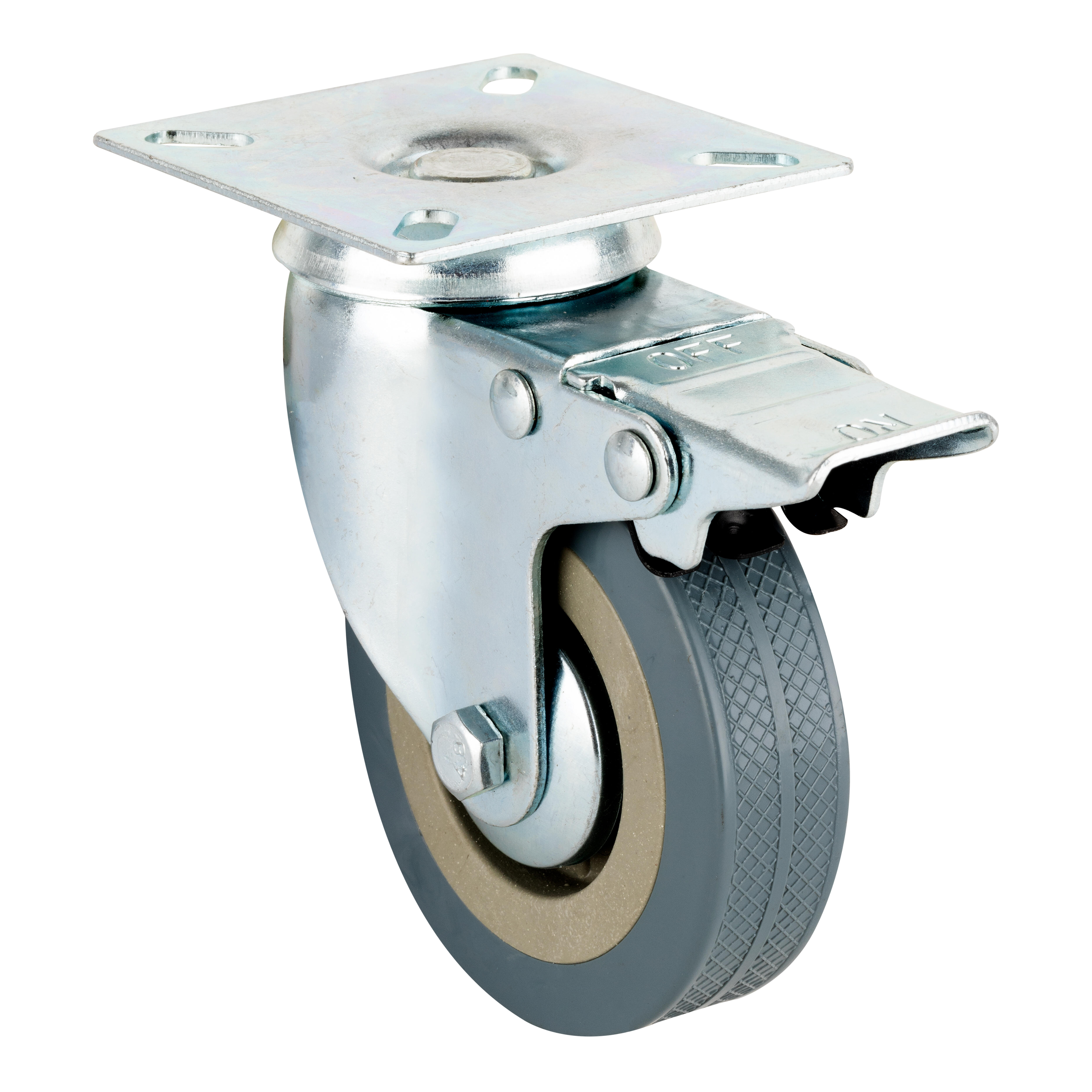 RUEDA 75MM GOMA. HASTA 50KG. LLANTA METAL - 2