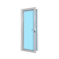 PUERTA ALUMINIO ABATIBLE BLANCA CRISTAL MATE 78X198CM IZQUIERDA - 3